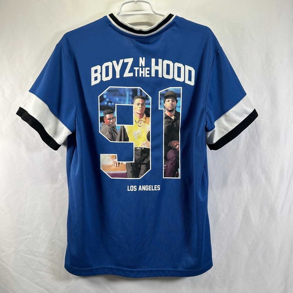 Boyz N The Hood Jersey Shirt Mens M Blue Los Angeles 1991 Thug Ice Cube Doughboy